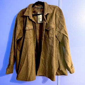 brand new! Oversized Pretty Little Thing Dark Brown Shacket 16